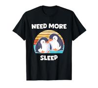 Necesita más Dormir Dormir pingüino Lindo Siesta Pareja Hora de acostarse Camiseta gráfica económica
