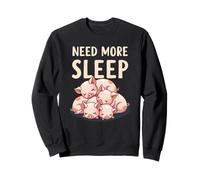 Necesita más sueño: bonito diseño de siesta de lechones Sudadera