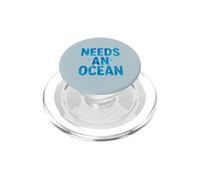 Necesita un océano, Bonita, Agua, Olas PopSockets PopGrip para MagSafe