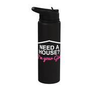 ¿Necesita una casa? I'm your girl Real Estate Agent funny Realtor Stainless Steel Insulated Water Bottle