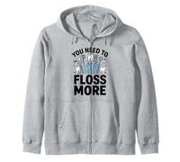 Necesitas Limpiar Entre Dientes más Humor Dental Sudadera con Capucha