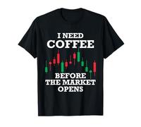 Necesito café Antes de Que el inversor accionista se Abra Camiseta