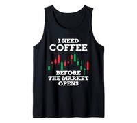 Necesito café Antes de Que el inversor accionista se Abra Camiseta sin Mangas