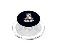 Necesito café Helado para funcionar, Lindo Amante del café con Forma de Unicornio PopSockets PopGrip para MagSafe