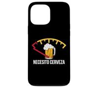 Necesito Cerveza Funny Quote Saying Spanish Beer Lover Carcasa para iPhone 13 Pro MAX