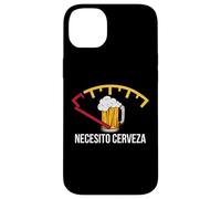 Necesito Cerveza Funny Quote Saying Spanish Beer Lover Carcasa para iPhone 14 Plus