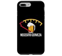 Necesito Cerveza Funny Quote Saying Spanish Beer Lover Carcasa para iPhone 7 Plus/8 Plus