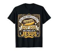 Necesito Hot Dog y Mucho Jesús, Dios Cristiano Cristo Camiseta