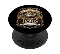 Necesito Hot Dog y Mucho Jesús, Dios Cristiano Cristo PopSockets PopGrip Adhesivo
