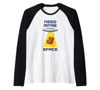 Necesito más Espacio, Divertido Lector de ovnis, alienígenas introvertidos Camiseta Manga Raglan