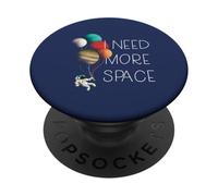 Necesito MÁS Espacio Niños Astronauta Globo Planetas Meme PopSockets PopGrip Adhesivo