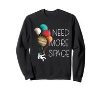 Necesito MÁS Espacio Niños Astronauta Globo Planetas Meme Sudadera