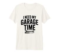 Necesito mi Tiempo de Garaje Humor mecánico Divertido Camiseta Premium