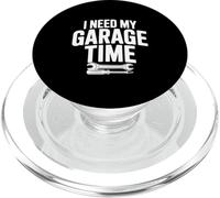 Necesito mi Tiempo de Garaje Humor mecánico Divertido PopSockets PopGrip para MagSafe