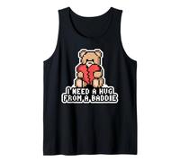 Necesito UN Abrazo DE UN Baddie Pixel Teddy Bear Broken Heart Camiseta sin Mangas