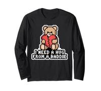 Necesito UN Abrazo DE UN Baddie Pixel Teddy Bear Broken Heart Manga Larga