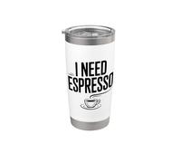 Necesito un amante del café espresso para los adictos a la cafeína Vaso térmico de acero inoxidable de doble pared