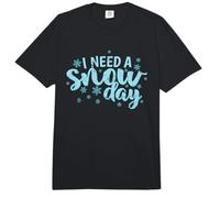 Necesito un día de Nieve Temporada de Invierno Trineo Comfort Colors Adult Heavyweight T-Shirt