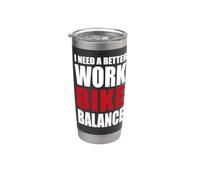 Necesito un mejor trabajo Bike Balance Vaso térmico de acero inoxidable de doble pared