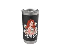 Necesito un tatuaje & Un café Amante del tatuaje divertido Fans del café Vaso térmico de acero inoxidable de doble pared