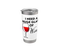 Necesito una enorme copa de humor para beber vino Vaso térmico de acero inoxidable de doble pared