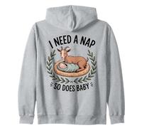 Necesito una Siesta así Que el bebé Divertido Cansado mamá Cabra Sudadera con Capucha