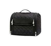 Necessaire da Viaggio,Organizer da Tocador Colgable,Beauty-case Porta Cosméticos - Para Viajes de Negocios, Vacaciones, Avión, Trolley, Baño, Gimnasio, Ducha, Camping Mujer, Negro , riferimento
