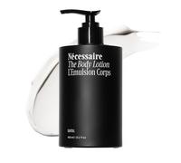 Nécessaire Loción corporal con dosificador - Hidratante para el cuerpo con aroma a sándalo, con péptidos, niacinamida, vitamina C/E y omega 6/9 - hidratación reafirmante diaria