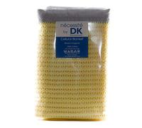 Nécessité by DK, manta de algodón celular para cochecitos, cunas, moisés, cestas de 100 x 75 cm (amarillo)