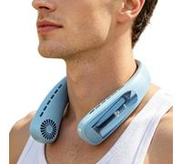 Neck Cooling Fan | Small 2400mAh 5 Speeds Digital Display | Rechargeable Ha