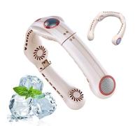 Neck Fan - Foldable Rechargeable Cooler, Hands Free Wearable
