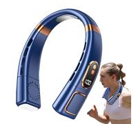 Neck Fan - USB Rechargeable Wearable Blowing Equipment with 5 Speed Settings, Hands Free Portable | Adjustable Personal Cooling Device for Beach Outdoor Walking Hiking Construction Car Festival Sports