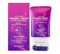 Neck Firming Balm for Women - Lifting Tightening Hydrating Roller Applicator | 120g Moisturizing Neck Shoulder Skin Care Anti-Aging Soft Smooth Daily Use Gentle Absorption 8.6x17.5cm