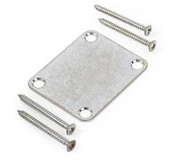 Neck Mounting Plate, Relic Chrome with screws