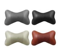 Neck Pillow Car - Removable PU Leather Auto Cushion, Ergonomic Neck Support, Soft Comfortable Memory Foam, Lightweight Construction | Portable Interior Accessory, Adjustable Fit Design