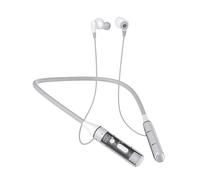 Neckband Earbuds, Transparent Headphone Headset, 800mah Lightweight Ergonomic Design, Double Microphone Clarity, Secure Fit Audio Gear, for Work Gym Running Home Sport Men Women Use