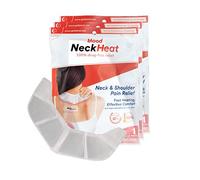 NeckHeat Parche térmico para aliviar el dolor de cuello y hombros y comodidad 100% natural, paquete de 3 (parches/envolturas/almohadillas)