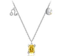 necklace Birthstone For Women, Zodiac Pendant Signs Cubic Zirconia Horoscope Necklaces Astrology Women Girls jewelry
