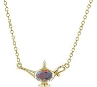necklace Chain, Birthstone Personalized Infinity Crystal Teapot Pendant Dainty Trendy Choker Delicate Chain Gift Jewelry For Her Girls