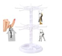 Necklace Display Stand - Key chain Display Stand | Rotating 2 Tier Necklace Stând | 360 Degree Rotation Displây Holder For Jewelry, Home Accessories For Necklaces, Bracelet, Pendant, Jewelery, Watch