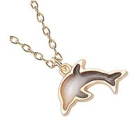 Necklace for Women Dolphins Animal Coconut Shell Turtle Ornament Decor Dolphin Balloon Neck Charms Sloth Jewelry Alloy Pink