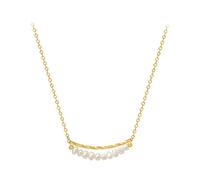 Necklaces,925 French Freshwater Pearlcle Cnecklace Women Classic Fashion Mother's Day Jewelry Gift-/