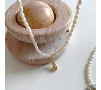 Necklaces,925 Lovely Creative Bear Pearlcle Cnecklace Women Light Wjewelry Gift/