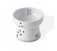 Necoichi Cuenco de Agua Elevado para Gatos, 0,543 kg, Color Blanco