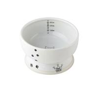 Necoichi Cuenco de Agua Elevado para Gatos, Color Blanco, 0,427 kg