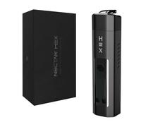 Nectar Hex Vaporizador Hierbas Secas y Resina | Kit Básico + 2 Años de Garantía | Horno de Oro de 24 Quilates, Carga Rápida, Calentamiento Rápido, Flujo de Aire Ajustable y Tiempo de Uso de 60 minutos