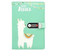 NectaRoy A5 Diario de viaje de piel sintética lindo cuaderno secreto(Diseño de Dibujos animados), papel rayado rayado para escribir, para la escuela de oficina regalo de cumpleaños, 215x145mm