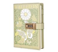 NectaRoy B6 Codebook Literario, Diario con Código, Cuaderno de Notas con Cerradura de Combinación, Cuaderno Secreto para Niña, Cuaderno de Viaje con Caja de Regalo