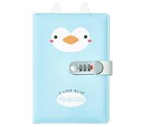 NectaRoy Cuaderno con Candado de los Niños, con Cerradura de Combinación, Bonito Cuaderno, A5 Diario de Viaje con Cerradura para Mujeres Hombres Estudiantes y Regalo, 22 x 15cm