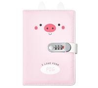 NectaRoy Cuaderno con Candado de los Niños, con Cerradura de Combinación, Bonito Cuaderno, A5 Diario de Viaje con Cerradura para Mujeres Hombres Estudiantes y Regalo, 22 x 15cm